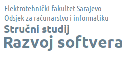 Stručni studij Razvoj softvera